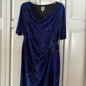 Anne Klein Royal Blue Midi Dress